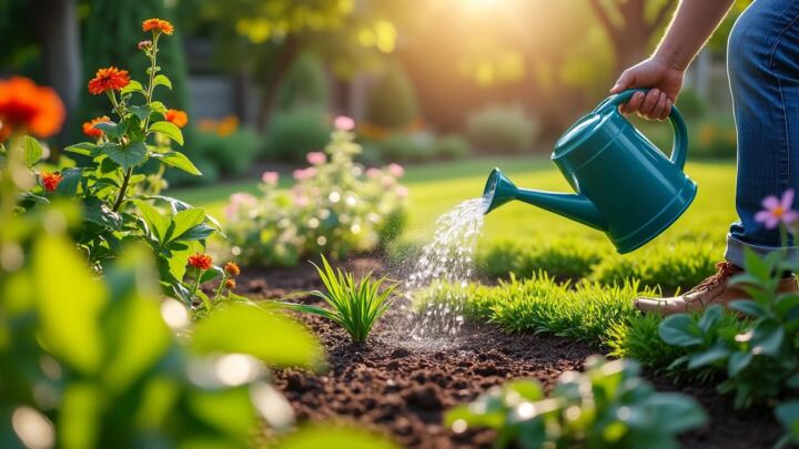 découvrez des astuces efficaces pour économiser l'eau dans votre jardin tout en maintenant une pelouse et des plantes en pleine santé.